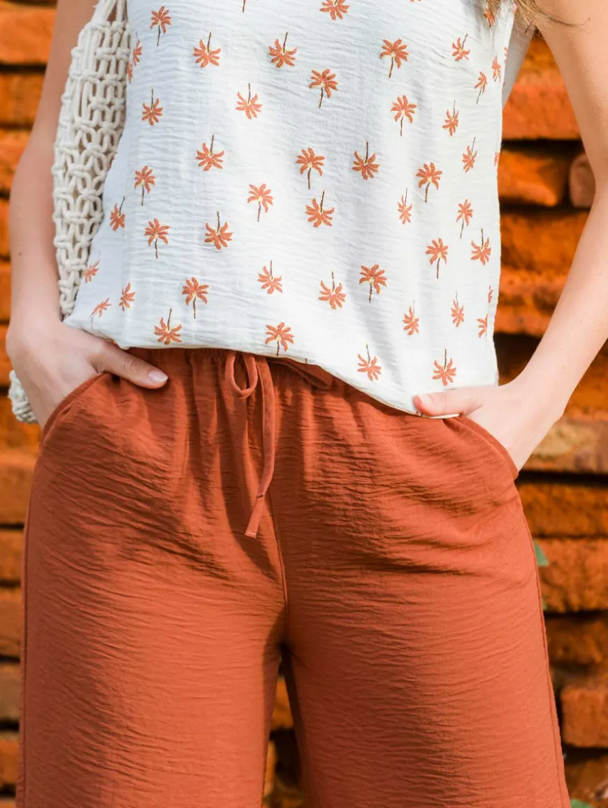 Pantalon large fluide