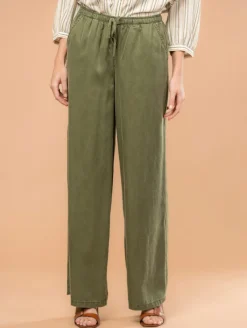 Pantalon large lyocell