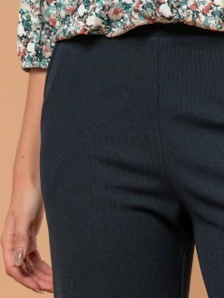 Pantalon large maille texturée
