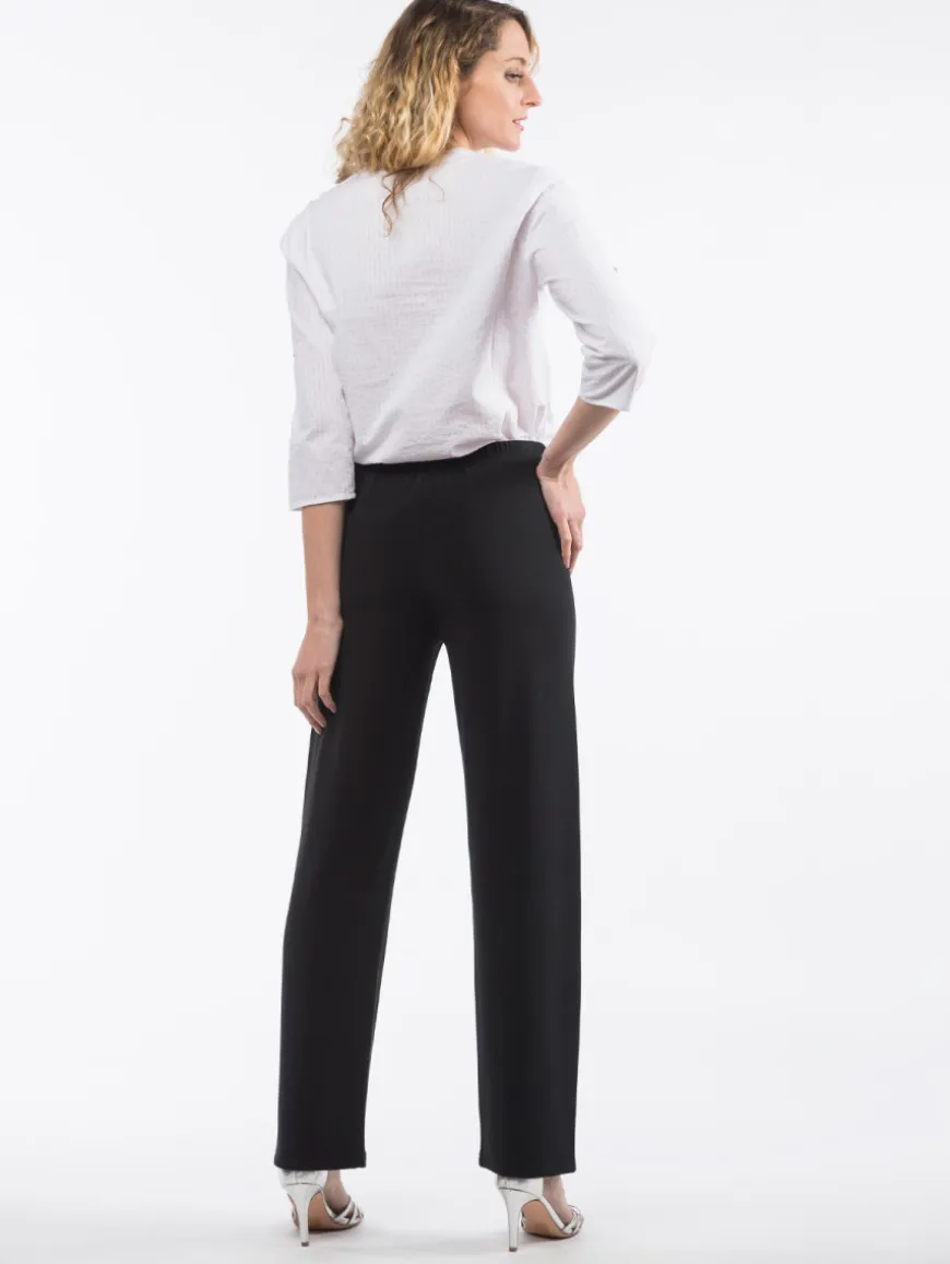 Pantalon maille ottoman uni