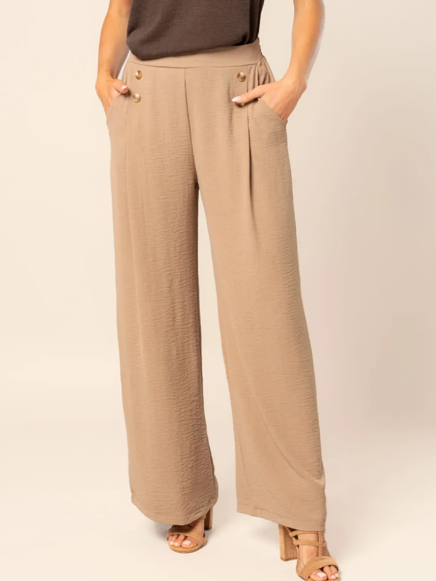 Pantalon à pont fluide