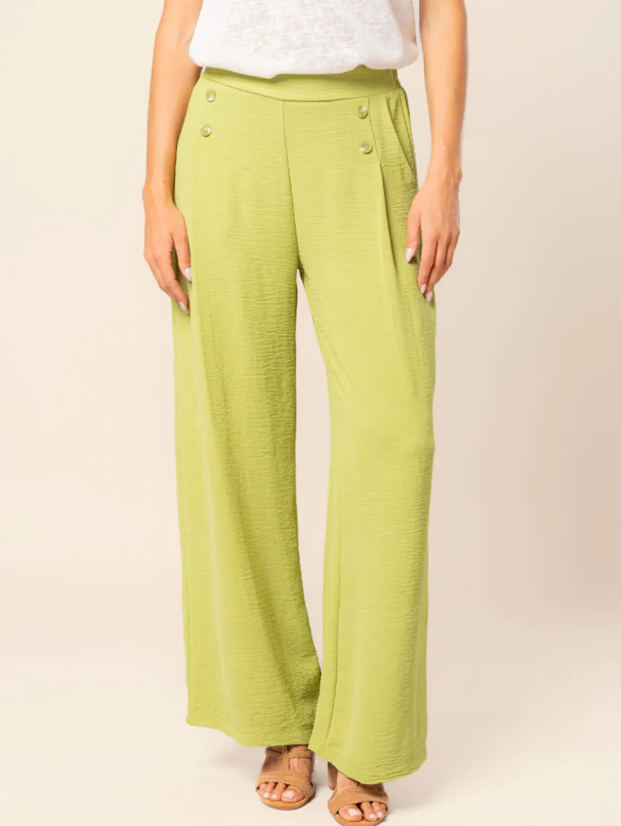 Pantalon à pont fluide