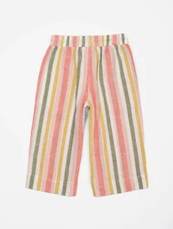Pantalon rayures multicolores