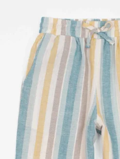 Pantalon rayures multicolores