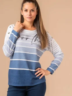 Pull esprit marinière