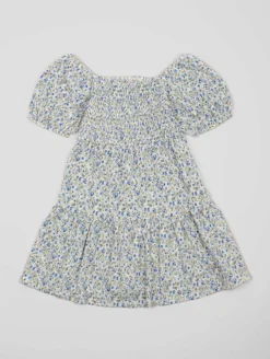 Robe crépon imprimé fleuri