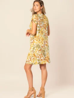 Robe droite imprimé fleuri
