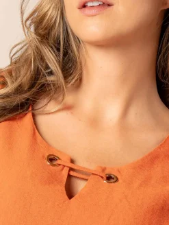 Robe droite unie