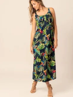 Robe femme imprimé tropical