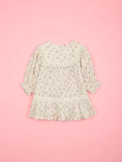 Robe gaze de coton imprimé fleuri
