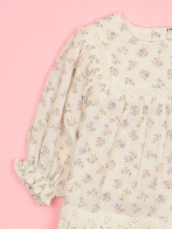 Robe gaze de coton imprimé fleuri