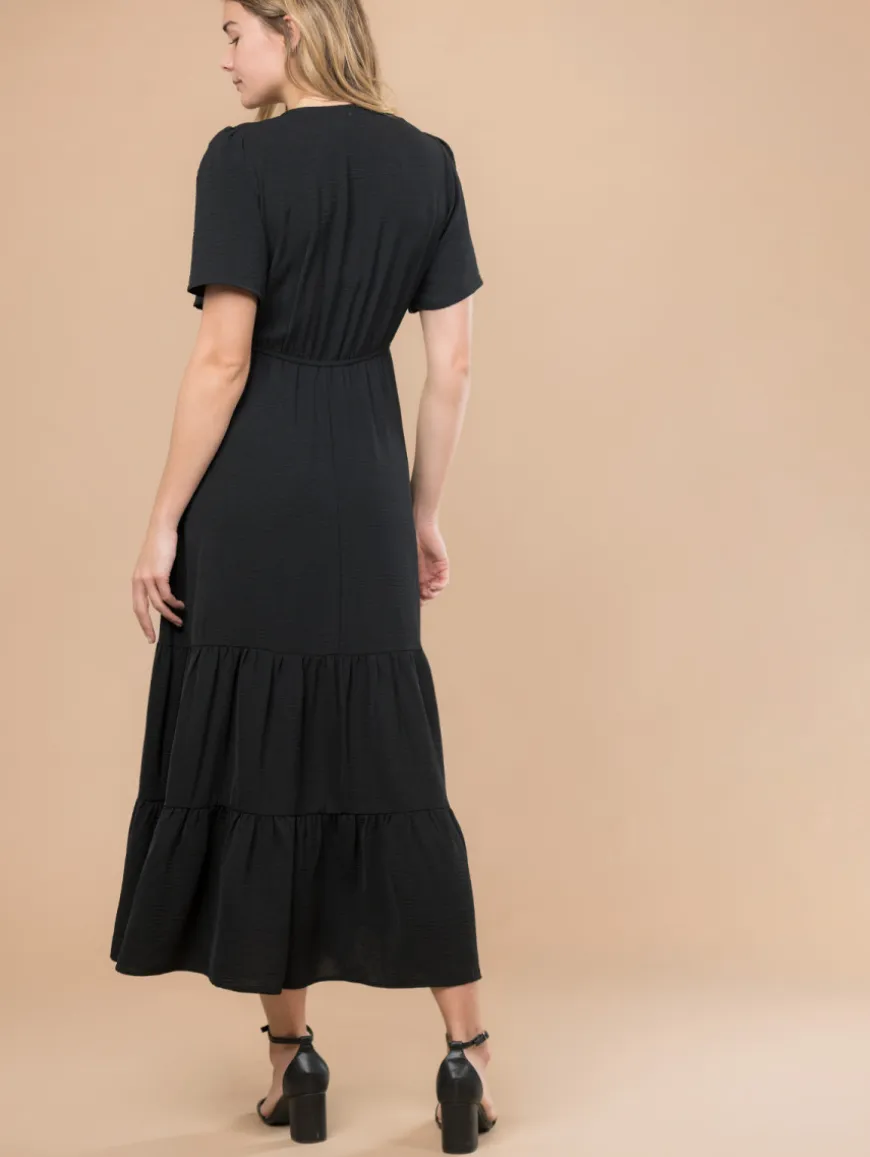 Robe longue volants