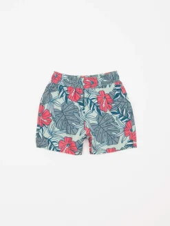 Short de bain imprimé tropical
