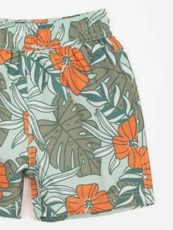Short de bain imprimé tropical