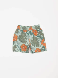 Short de bain imprimé tropical