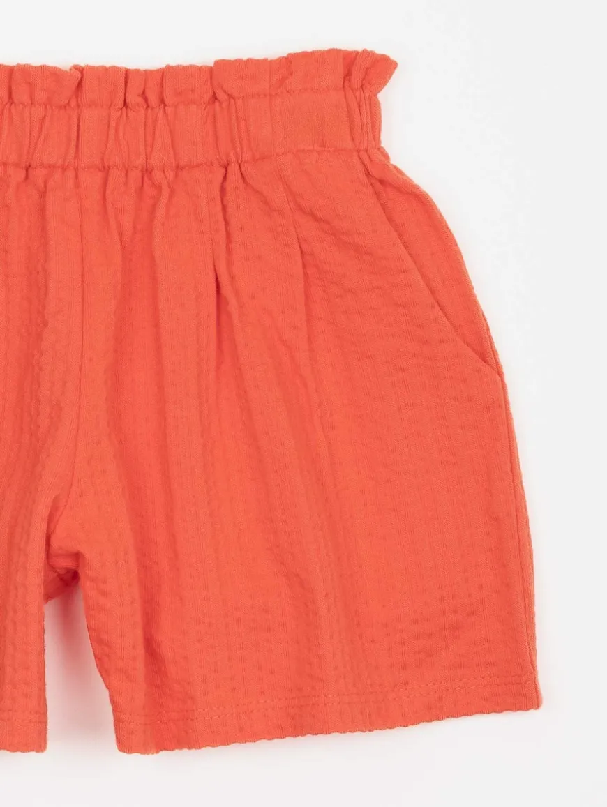 Short maille gauffrée