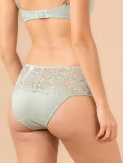 Shorty bande dentelle fleurs