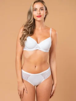 Slip micro dentelle fleurie