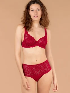 Soutien-gorge dentelle grandes feuilles
