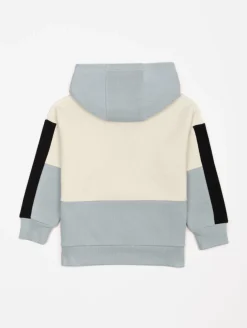 Sweat à capuche col zip 