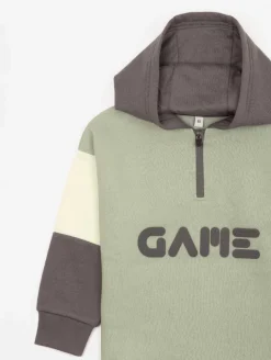 Sweat à capuche tricolore "Game"