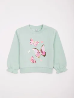 Sweat papillons sequins