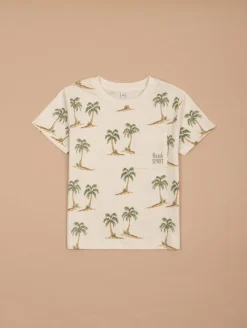 Tee-shirt imprimé palmiers