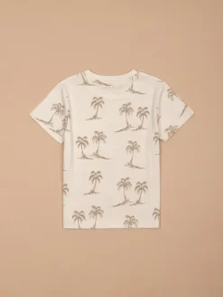Tee-shirt imprimé palmiers