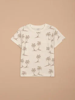 Tee-shirt imprimé palmiers