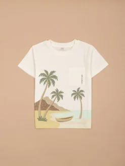Tee-shirt imprimé plage