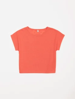 Tee-shirt maille effet lin
