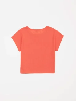 Tee-shirt maille effet lin