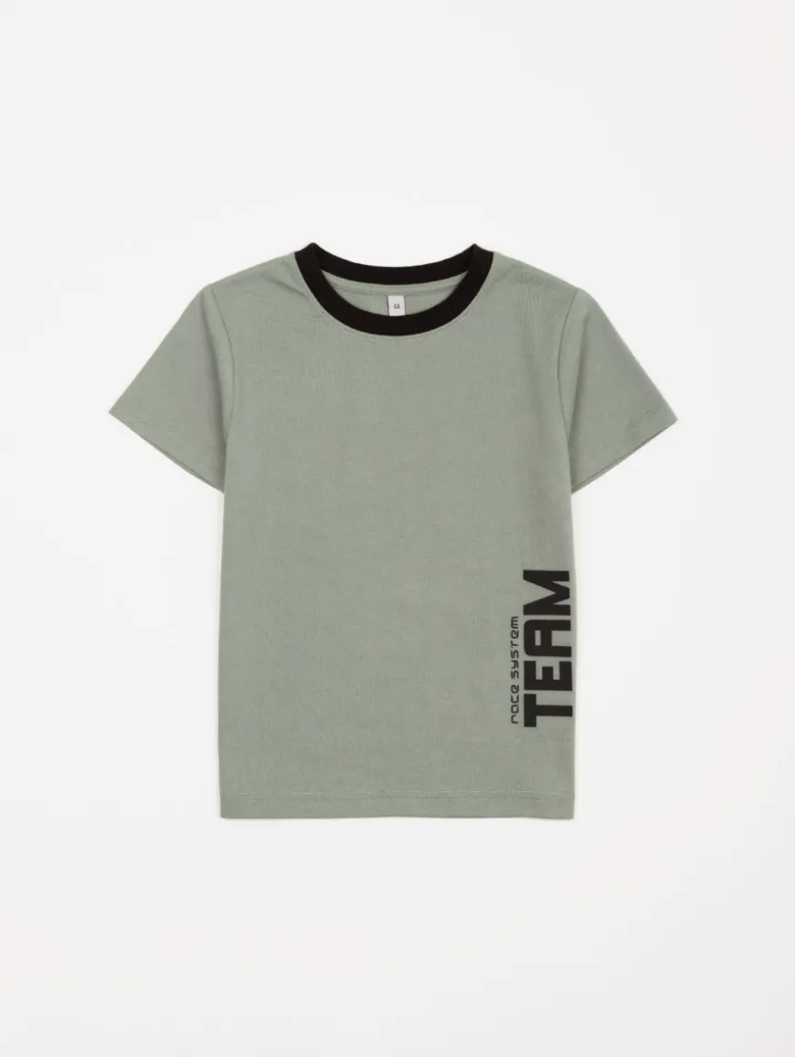 Tee-shirt texte relief "Team"