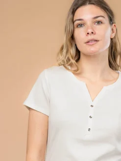 Top col tunisien pastel