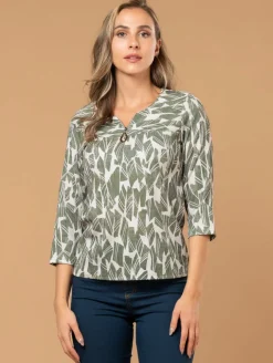 Top imprimé graphique