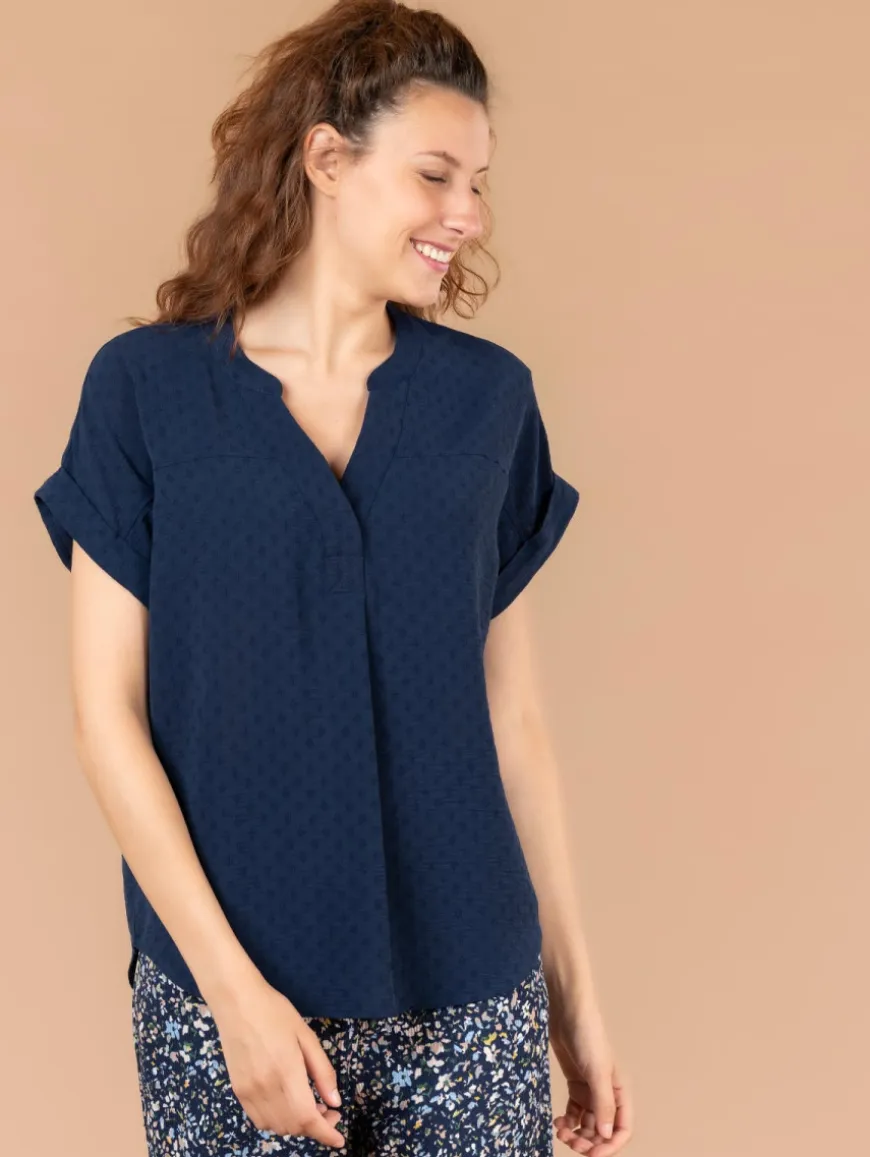 Top jacquard fantaisie