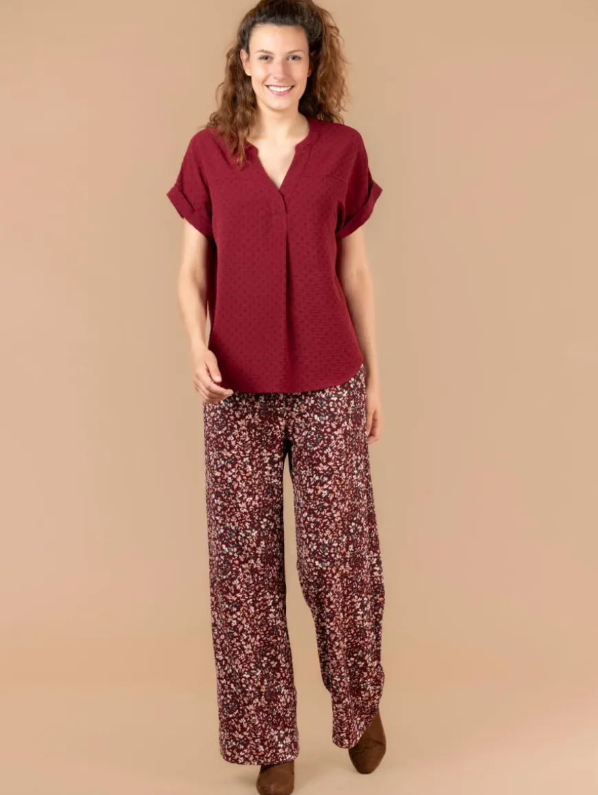 Top jacquard fantaisie