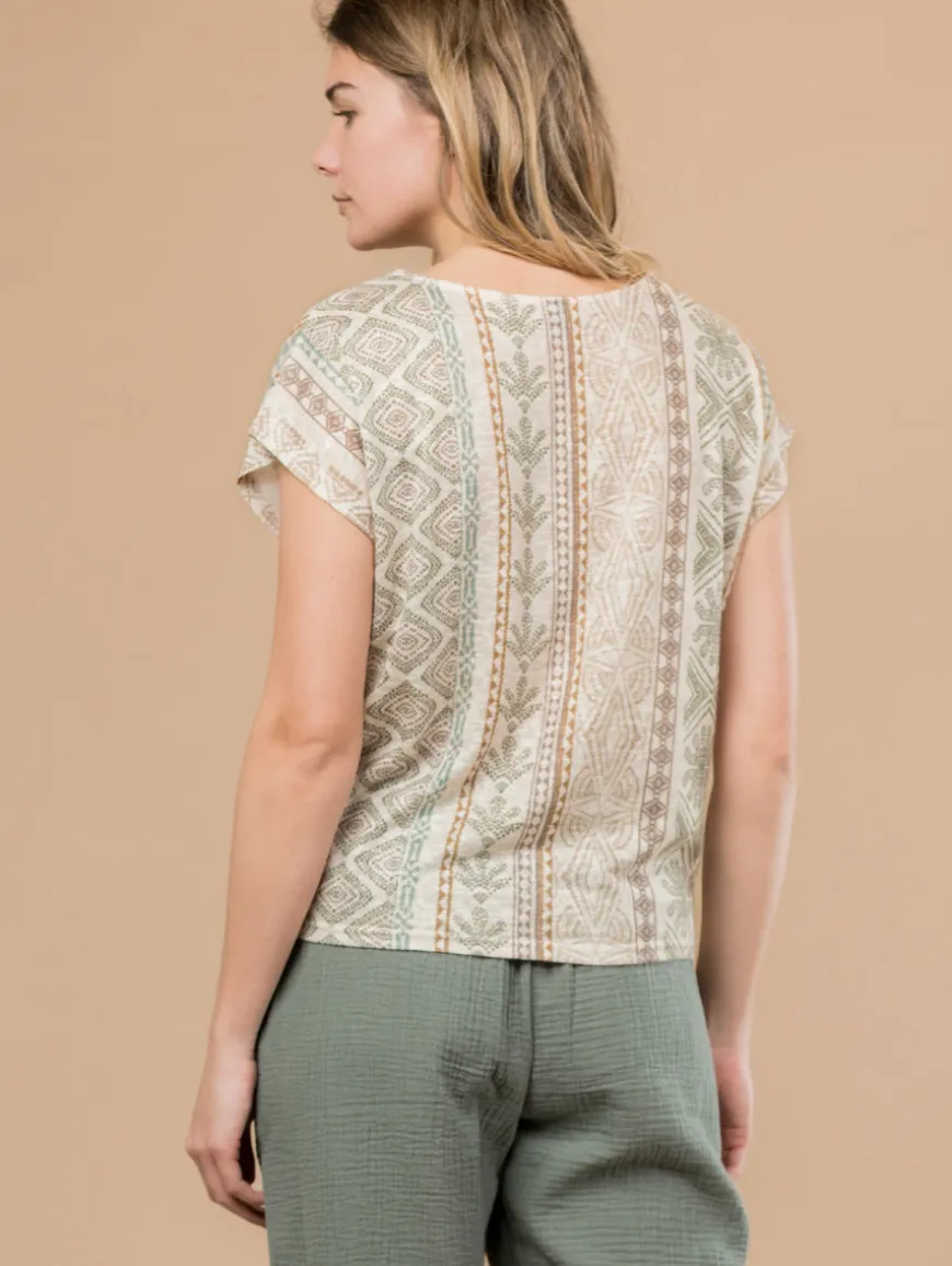 Top motif inca bas noué
